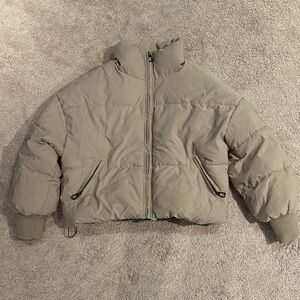Tan Puffer Jacket